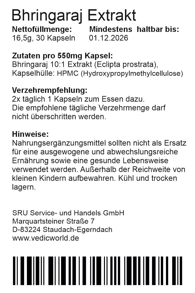 Bhringaraj Extrakt 10:1 Kapseln