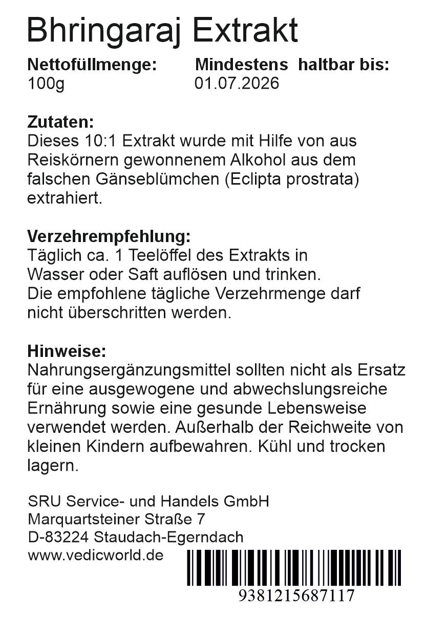 Bhringaraj Extrakt 10:1