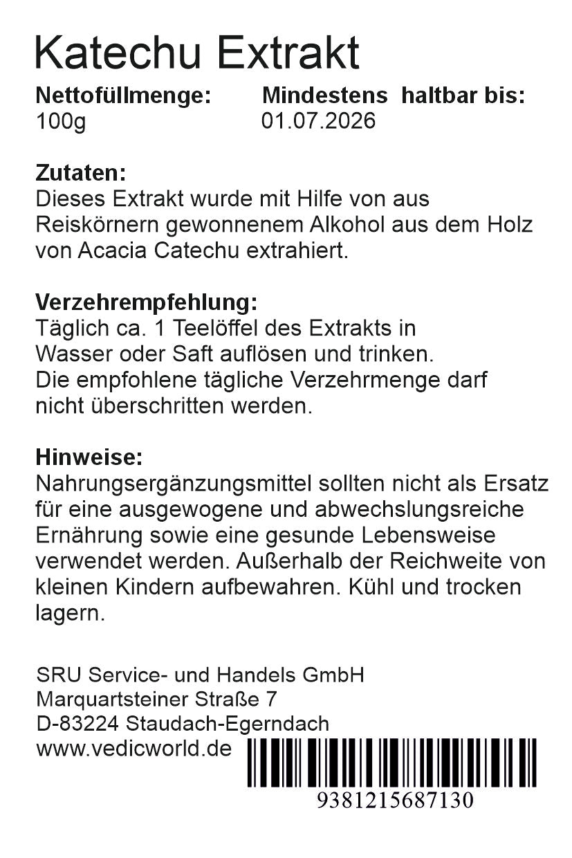 Katechu Extrakt 10:1