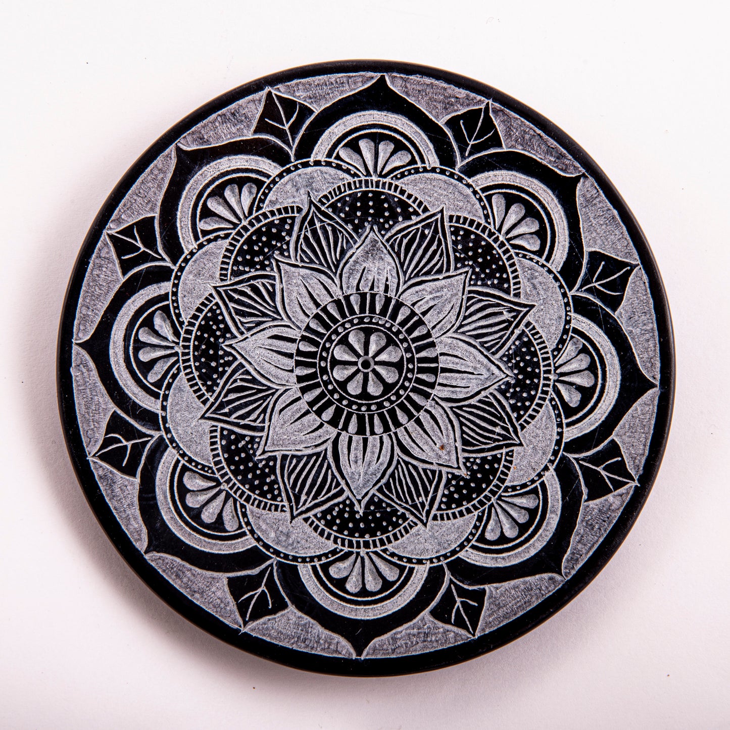 Stäbchenhalter Mandala, groß, Speckstein