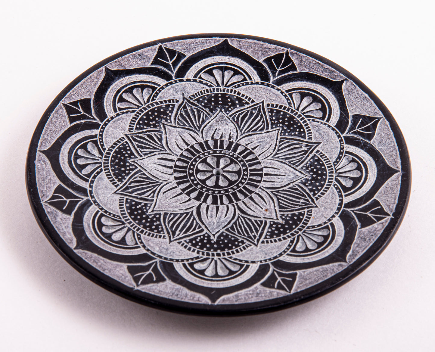 Stäbchenhalter Mandala, groß, Speckstein