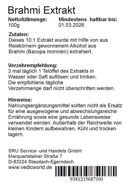 Brahmi Extrakt 10:1