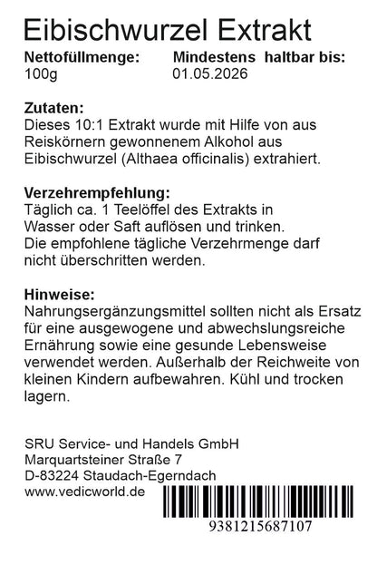 Eibischwurzel Extrakt 10:1