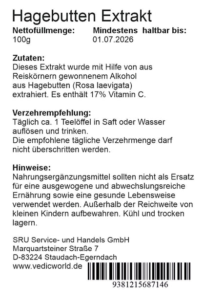 Hagebutten Extrakt mit 17% Vitamin C
