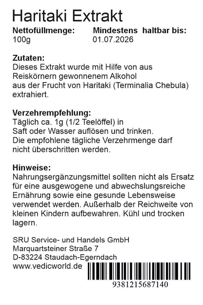 Haritaki Extrakt 10:1