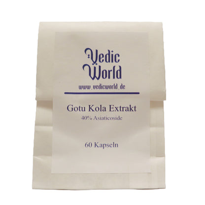 60 Kapseln Gotu Kola Extrakt mit 40% Asiaticosiden