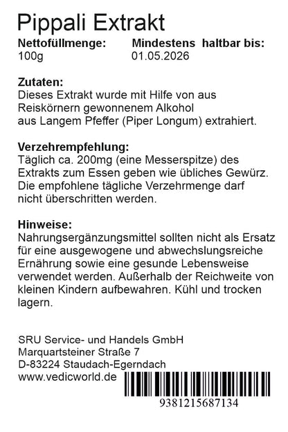 Pippali  Extrakt 10:1