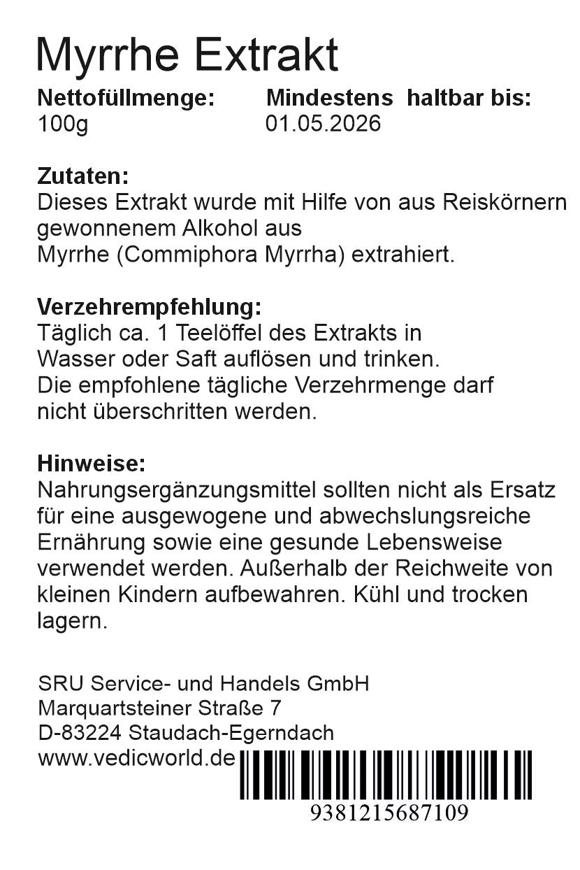 Myrrhe Extrakt 10:1