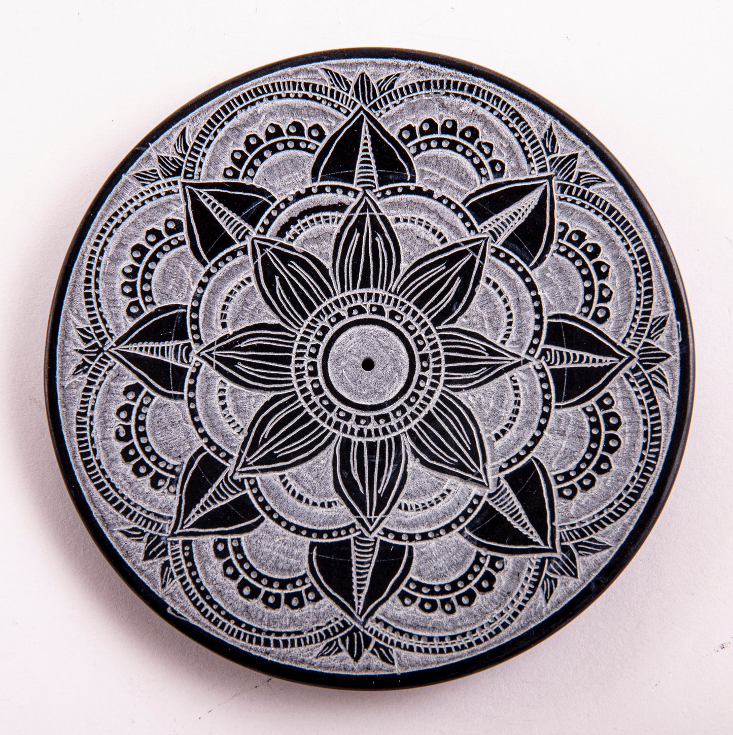 Stäbchenhalter Mandala, klein, Speckstein