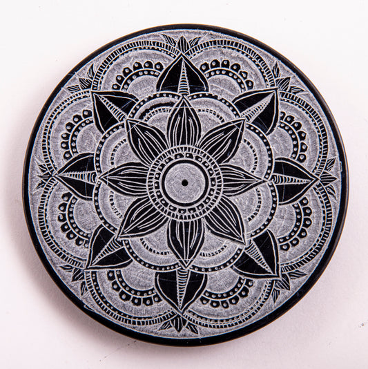 Stäbchenhalter Mandala, klein, Speckstein