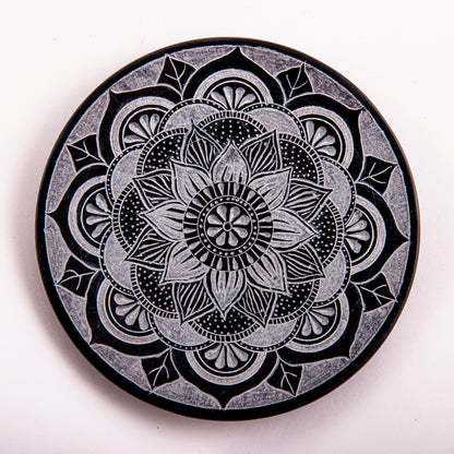 Stäbchenhalter Mandala, groß, Speckstein