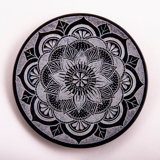 Stäbchenhalter Mandala, groß, Speckstein