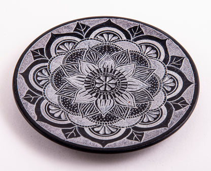 Stäbchenhalter Mandala, groß, Speckstein