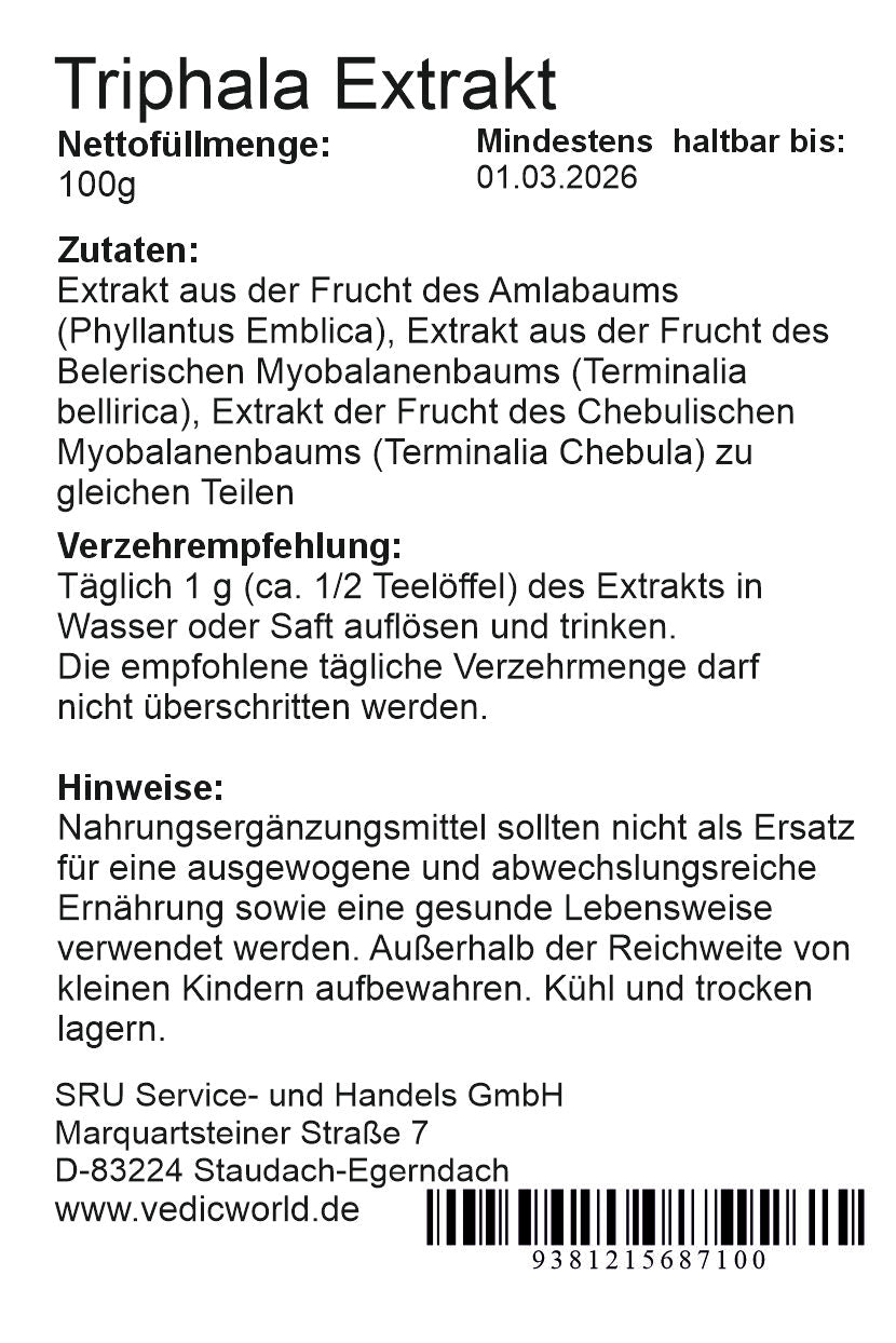 Triphala Extrakt 10:1